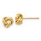14k Yellow Gold 7mm Love Knot Stud Earrings