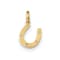 14K Yellow Gold Childrens Cubic Zirconia Horseshoe Pendant