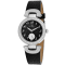 Roberto Bianci Women's Alessandra Black Dial, Black Leather Strap Watch