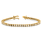 14k Yellow Gold Illusion Setting Diamond Bracelet