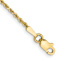 10k Yellow Gold 1.5mm Diamond-Cut Rope Link Bracelet