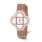 Charles Hubert Ladies Rose IP Plated Stainless 36x36mm Watch