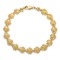 14k Yellow Gold Textured Scallop Shell Link Bracelet