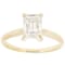 Lab-Grown Diamond Emerald-Cut Solitaire Ring In 14K Gold 2.00ct