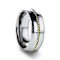 GOLDWYN Braided 14k Gold Inlay Domed Tungsten Ring 8mm