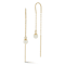 Bellissima Gold 14K Yellow Gold Freshwater Pearl Dangle Threader Earrings