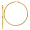 14k Yellow Gold 3 9/16" Polished Round Tube Hoop Earrings