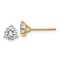 14K Yellow Gold 1ct. 5.0mm Round G H I True Light Moissanite Earrings