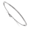 Rhodium Over 14K White Gold Lab Grown Diamond Bangle Bracelet 0.50ctw