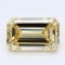 2.00ct Yellow Emerald Cut Lab-Grown Diamond VS2 Clarity IGI Certified