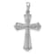 Rhodium Over 14k White Gold Diamond Passion Cross Pendant