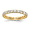 14K Yellow Gold Lab Grown Diamond SI+, H+, Eternity Band