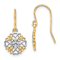14K Two-tone Gold Fancy Dangle Earrings