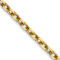 14k Yellow Gold 2.2mm Solid Diamond-Cut Round Open Link Cable 16 Inch Chain