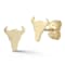 Bellissima Gold 14K Yellow Gold Longhorn Studs