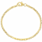 Cardano Link Chain Bracelet In 18K Gold Over Bronze