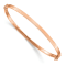 14K Rose Gold Polished Hinged Bangle Bracelet