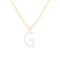 Letter G Initial Cultured Freshwater Pearl 18K Gold Over Sterling Silver
Pendant With  18" Chain