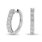 1.00ctw Diamond Hoop Earrings in 14k White Gold