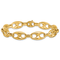 14K Yellow Gold 10mm Anchor Link 7.5 Inch Bracelet