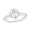 1.00ct Lab Grown Diamond Bezel Set Ring in 14k White Gold