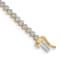 14K Yellow and White Gold Lab Grown Diamond VS/SI GH, Tennis Bracelet