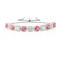 Peach Orange Lab Created Padparadscha and White Sapphire Orange Bracelet
for women