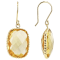 Yellow Citrine 14K Yellow Gold Dangle Earrings 18.00ctw