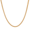 Men's 3.5mm Franco Box Chain Necklace In 18K Yellow Gold Over Stainless
Steel 24 Inch
