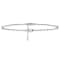 14K White Gold Polished with 1-inch Extension Anklet