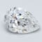 1.9ct Natural White Diamond Pear Shape, D Color, SI1 Clarity, GIA Certified