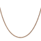 14k Rose Gold 1.40mm Wheat Chain 24"
