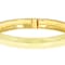 Polished 10mm Hinge Bangle Bracelet In 18K Gold Over Sterling Silver