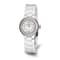 Ladies Charles Hubert White Ceramic Crystal Bezel Watch