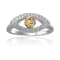 Yellow Citrine with Moissanite Rhodium Over Sterling Silver Evil Eye
Ring Evil Eye Jewelry