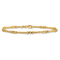 14K Yellow Gold Diamond-cut Beaded 7.5-inch Bracelet