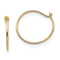 14K Yellow Gold Small Endless Hoop Earrings