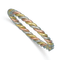 14K Tri-Color Twisted 6mm Bangle