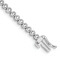 Rhodium Over 10k White Gold Diamond Tennis Bracelet