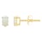 5x3mm Oval Opal 14k Yellow Gold Stud Earrings