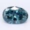 1.10ct Dark Blue Oval Lab-Grown Diamond VS2 Clarity IGI Certified