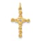 10k Yellow Gold Small Diamond Cross Charm