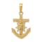 14K Yellow Gold Mariners Crucifix Pendant