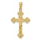 14K Yellow Gold Polished INRI Medium Crucifix Pendant