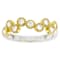 Lab-Grown Diamond Two-Tone Band Ring In 14K Gold Over Sterling Silver 0.50ctw