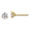 14K Yellow Gold Lab Grown Diamond 3/4ctw Certified VS/SI GH 3-Prong Earrings