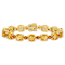 Citrine and Madeira Citrine Yellow Plated Sterling Silver Tennis
Bracelet 30.1ctw