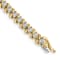 14K Yellow and White Gold Lab Grown Diamond VS/SI GH, Bracelet