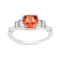 Peach Orange Lab Created Padparadscha Five Stone Ring Rhodium Over
Sterling Silver Orange Ring