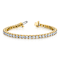 14K Yellow and White Gold Lab Grown Diamond VS/SI GH, Tennis Bracelet